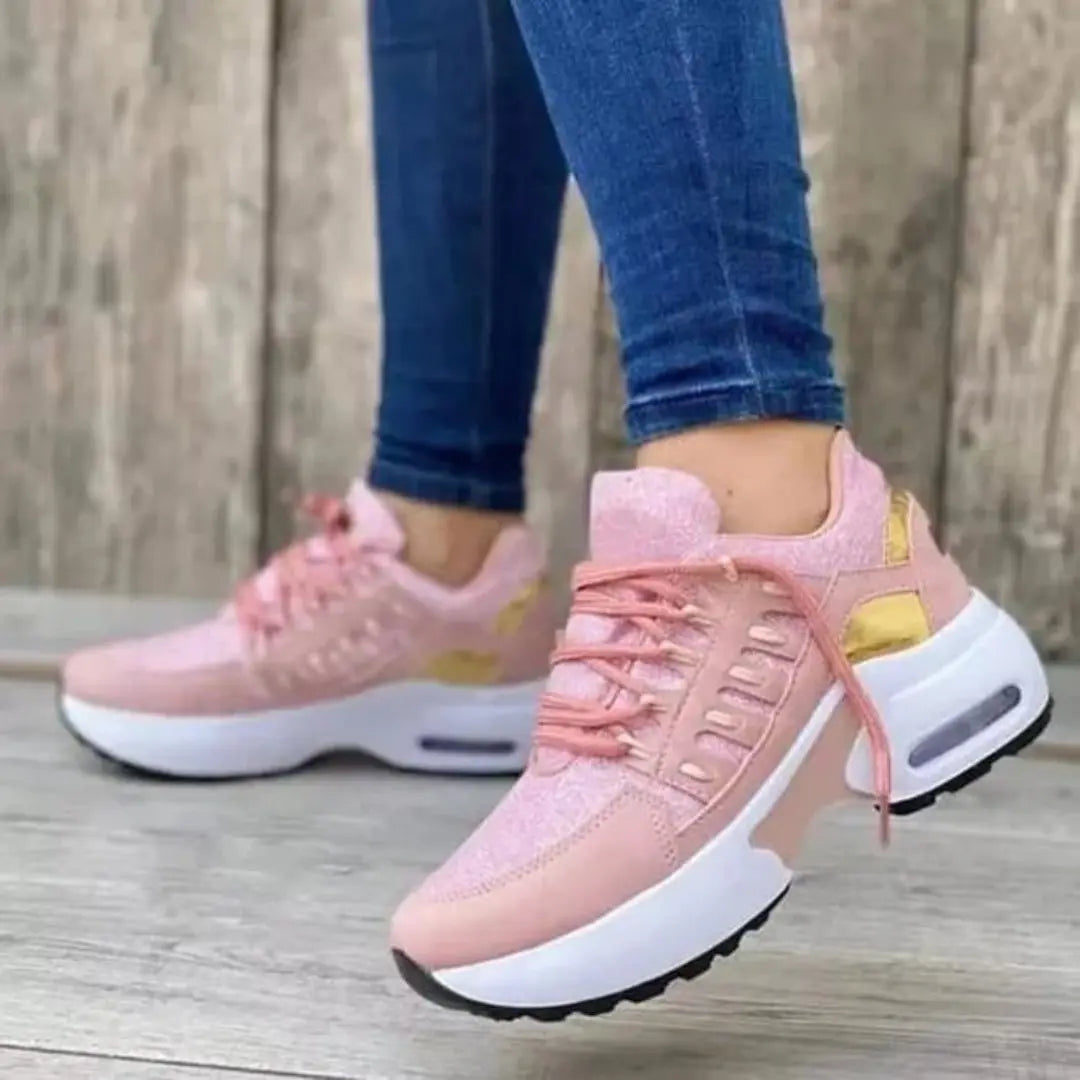 Sophie | Dames Orthopedische Sneakers | Comfortabel en Stijlvol , Woman Shoe , Roze , Esto Moda