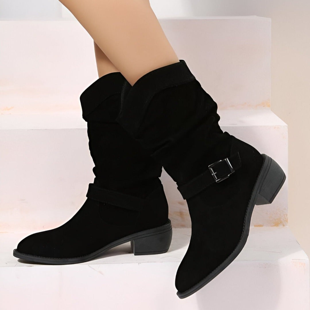 Sophie | Dames Casual Stiefels | Zacht Kunst-Wildleer en Ronde Teenkapsel 6