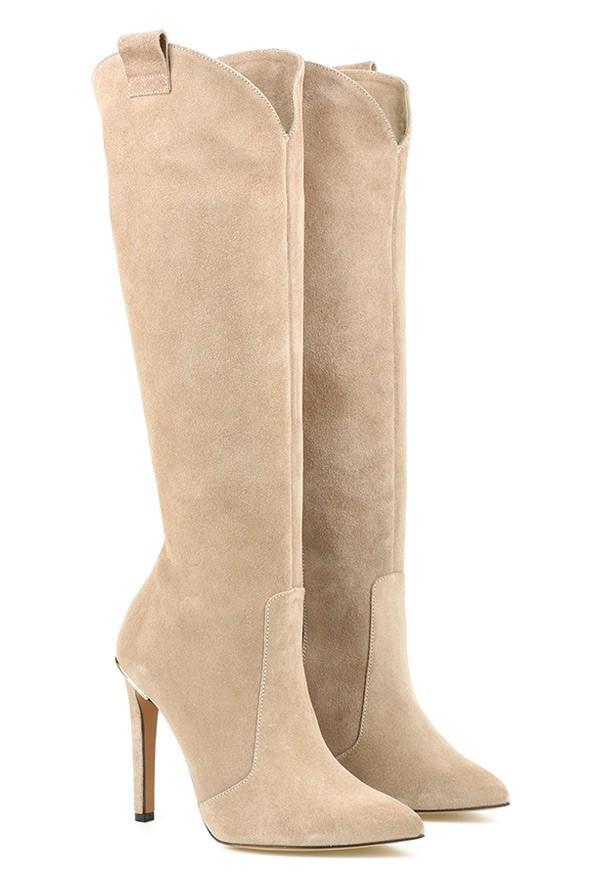 Valentina | Stijlvolle Dames Laarzen | Zwart met 8 cm Hak boots Esto Moda