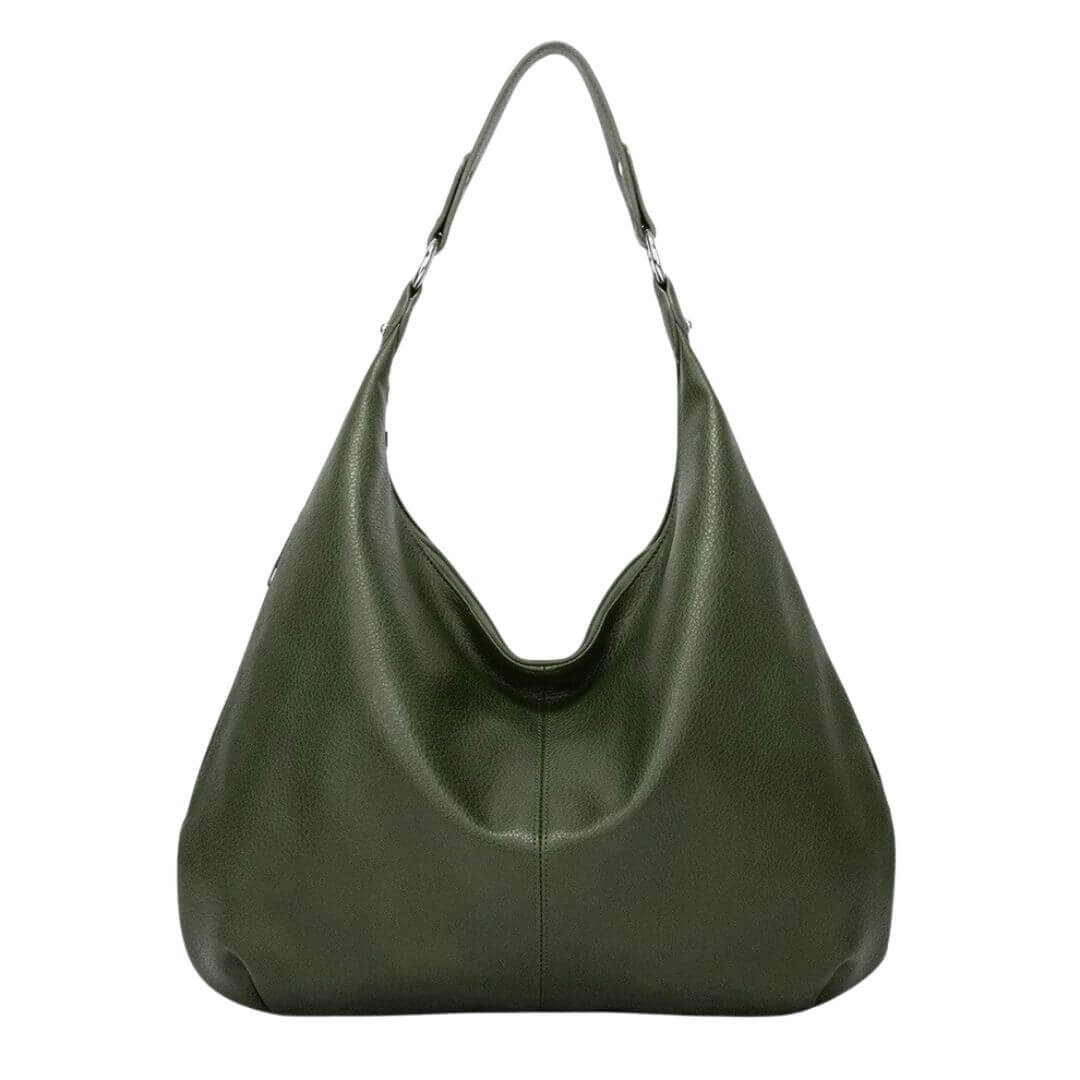 Chantal vegan leren tas, trendy schoudertas dames in groen