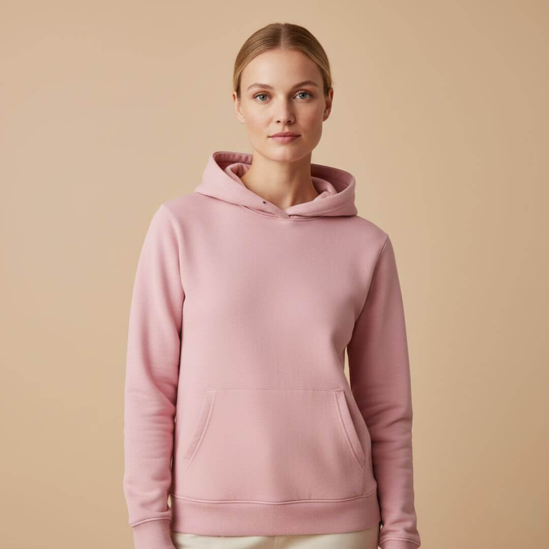 Roze Emma hoodie met de comfy fit van een sweatshirt, ideaal voor elke dag