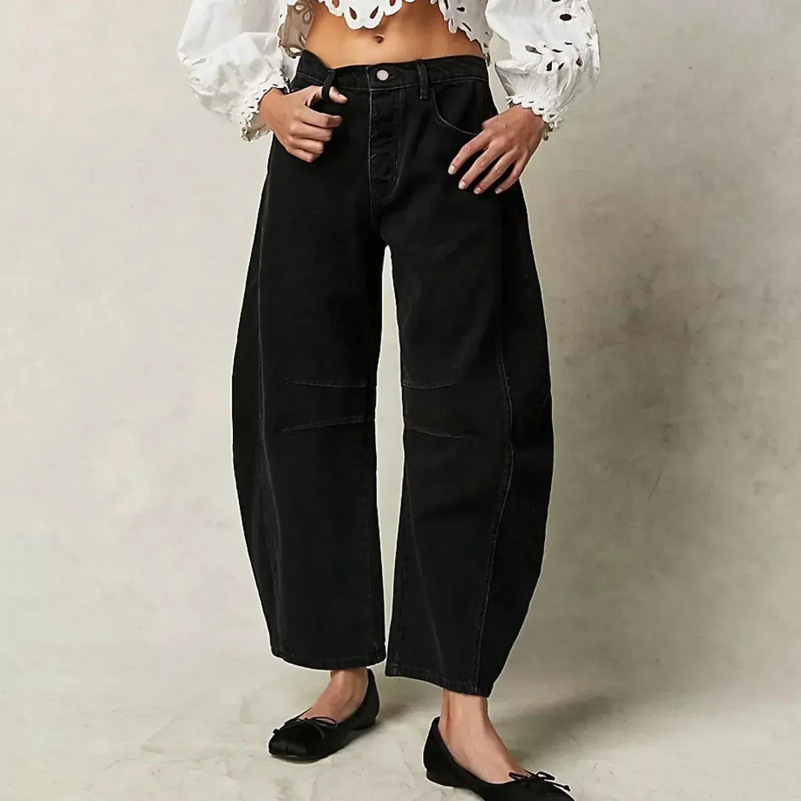 Adley | Dames Flared Broek | Luchtig en Comfortabel met Lage Taille 3