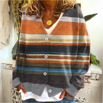 Angie | Dames Vest met Bloemenpatroon | Warme Knoopsluiting 6