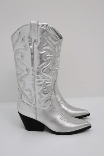 Bella | Dames Cowboy Laarzen | Met Dikke Hak en Trendy Western Look boots Esto Moda