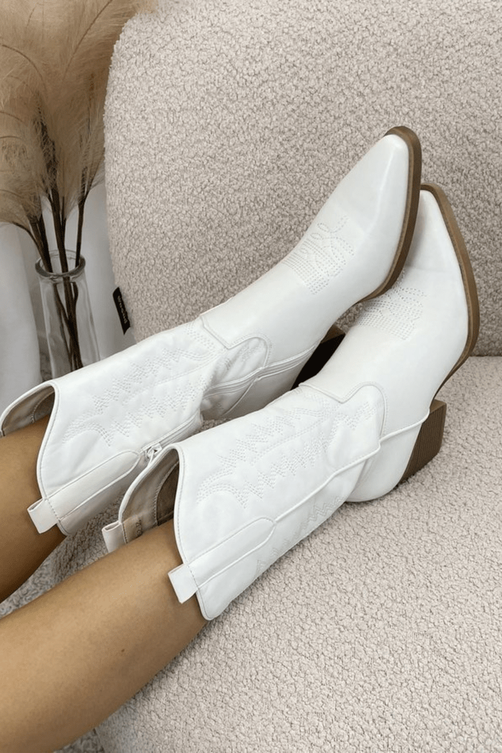 Bella | Dames Cowboy Laarzen | Met Dikke Hak en Trendy Western Look boots Esto Moda