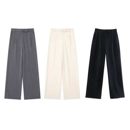 Berlin | Zwarte Wijde Broek Dames | Comfortabele Pantalon met Wijde Pijp Pantalon Esto Moda