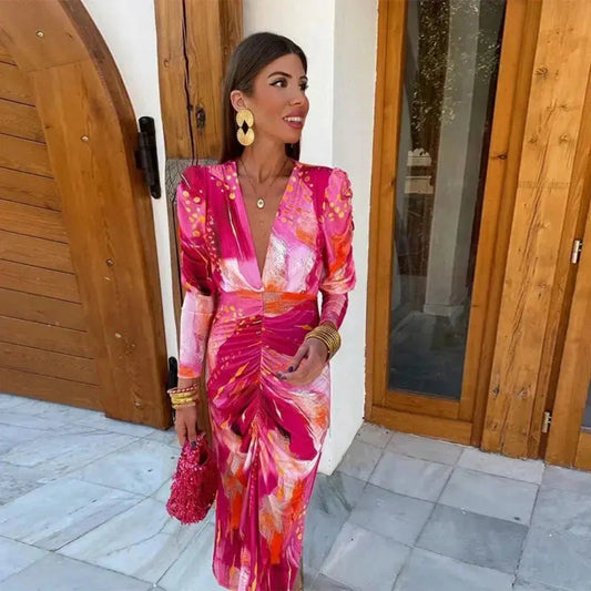 Elise | Vrouwen Elegante Lange Maxi Jurk | Zomerstijl en Comfort 0