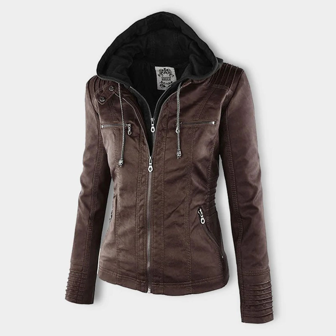 Emma | Dames Winter Jas | Lange Waterdichte met Capuchon Rain jacket Esto Moda