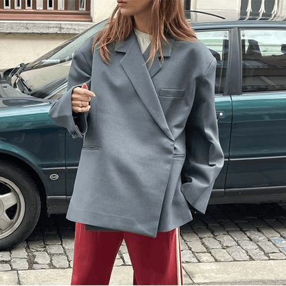 Felice | Dames Zwarte Oversized Blazer | Trendy en Comfortabel Short jacket Esto Moda