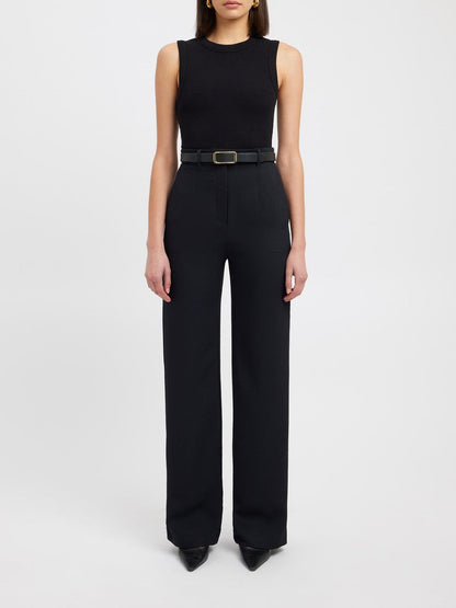 Genia | Dames Casual Chique Pantalon | Rechte Pasvorm met Zakken Pantalon Esto Moda