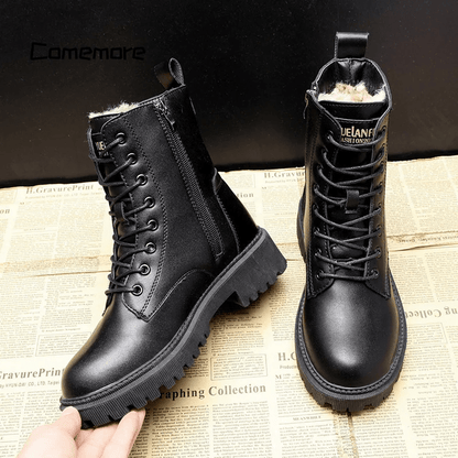 Isabel | Dames Leren Winterlaarzen | Warm en Comfortabel Boots Esto Moda