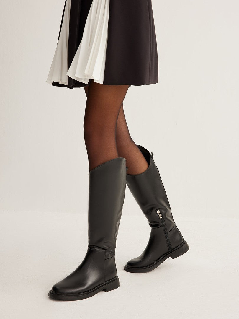 Jedy | Dames Laarzen van Echt Leer | Kniehoog en Comfortabel Boots Esto Moda