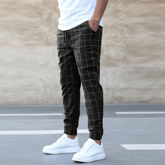 Mark | Heren Comfortabele Ruit Joggingbroek | Ademend en Stijlvol 0