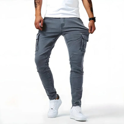 Max | Heren Stretch Denim Cargo Broek | Comfortabel en Functioneel , Cargo Pants , , Esto Moda