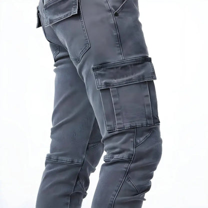 Max | Heren Stretch Denim Cargo Broek | Comfortabel en Functioneel , Cargo Pants , , Esto Moda