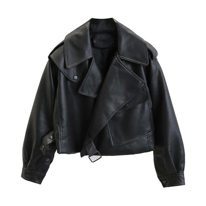 Mylene | Dames Leren Bomberjack | Zwart Tijdloos Design voor Elke Gelegenheid Short jacket Esto Moda