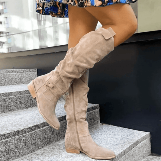 Satine | Elegante Dameslaarzen | Kniehoog Lichtgewicht en Ademend Boots Esto Moda