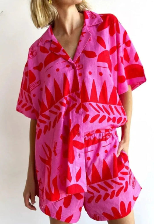 Sophie | Dames Geprinte Twee-Piece Set | Zomer Casual Outfit 0