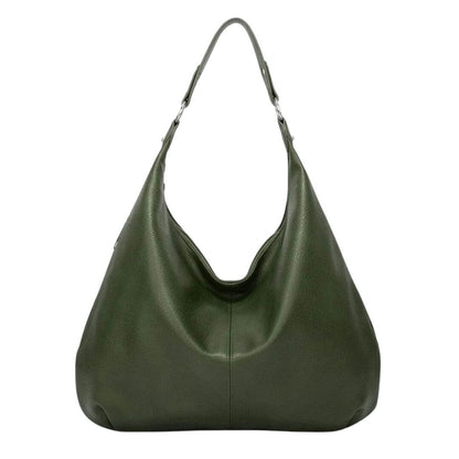 Chantal vegan leren tas, trendy schoudertas dames in groen