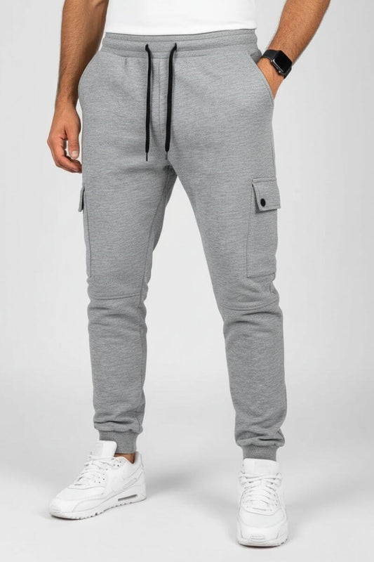 Lichtgrijze Tom joggingbroek voor heren met een relaxte fit, een zachte sweatpants voor dagelijks gebruik